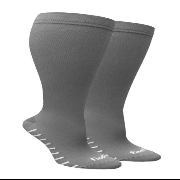 6 Pairs Mens Fine Fit Graduated Mild COMPRESSION 8-15 mmHg Knee Socks - Picture 2 of 3